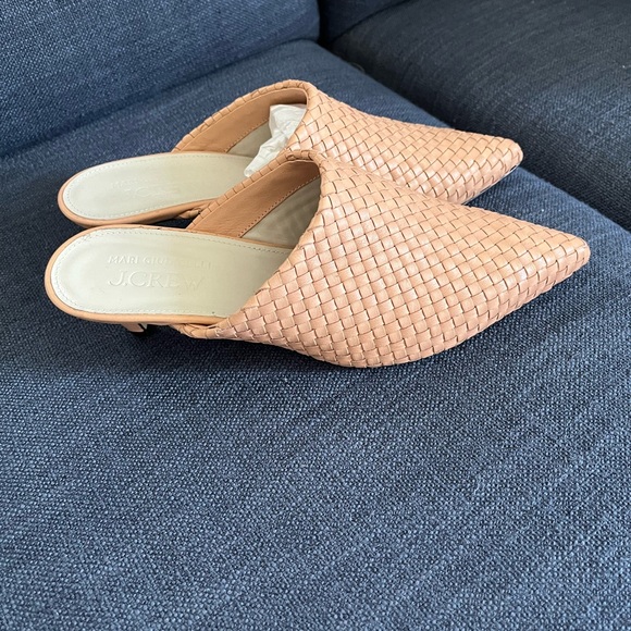 Collection J.Crew Mari GIUDICELLI x j crew woven leather mule color, adobe clay - Picture 5 of 8